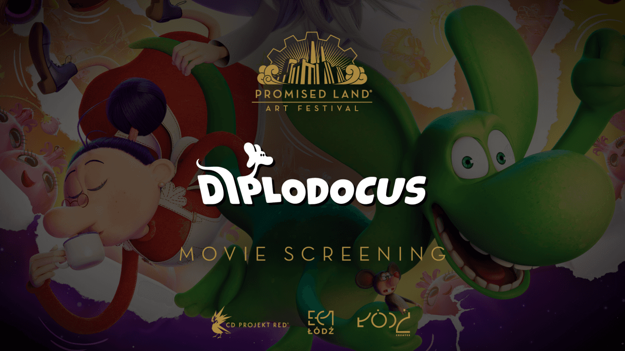 Diplodocus movie screening at Promised Land Art Festival and Art For All!